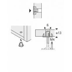 HETTICH Lot De 8 Ecrous 89371 HETTICH -HETTICH Soldes 35174411 2