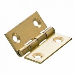 HETTICH Lot De 2 Charnières Universelles Laiton Pour Meuble, L.38 X L.32 Mm