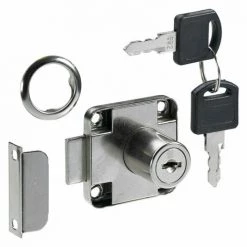 HETTICH Serrure De Meuble Acier En Applique HETTICH AXE 25 Mm Réversible