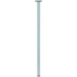 HETTICH Pied De Table Carré Fixe Acier époxy Blanc, 80 Cm