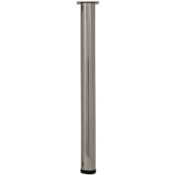 HETTICH Pied De Table Cylindrique Réglable Acier Chromé Gris, De 70 à 73 Cm