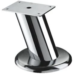 HETTICH Pied Meuble Design HETTICH Fixe Acier Chromé Gris