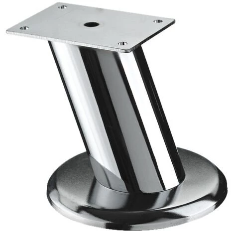 HETTICH Pied Meuble Design HETTICH Fixe Acier Chromé Gris 3 HETTICH Pied Meuble Design HETTICH Fixe Acier Chromé Gris