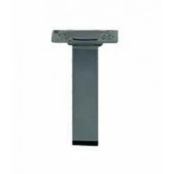 HETTICH Pied De Meuble Carré Fixe Acier époxy Gris, 10 Cm