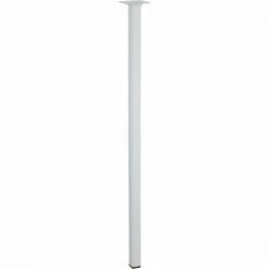 HETTICH Pied De Table Basse Carré Fixe Acier époxy Blanc, 70 Cm