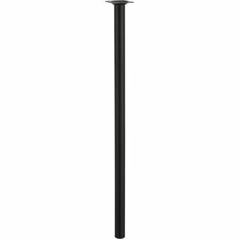 HETTICH Pied De Table Basse Cylindrique Fixe Acier époxy Noir, 70 Cm 4 HETTICH Pied De Table Basse Cylindrique Fixe Acier époxy Noir, 70 Cm – Image 2