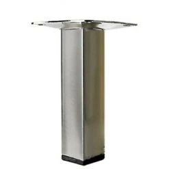 HETTICH Pied Meuble Carré HETTICH Fixe Acier Brossé Gris