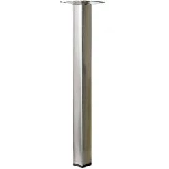 HETTICH Pied Table Basse Carré HETTICH Fixe Acier Brossé Gris