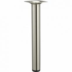 HETTICH Pied Table Basse Cylindrique HETTICH Fixe Acier Brossé Gris