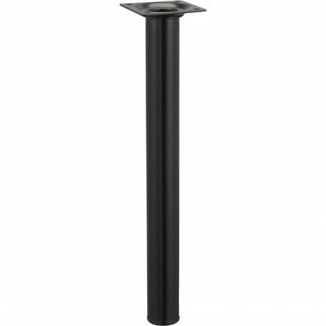 HETTICH Pied De Table Basse Cylindrique Fixe Acier époxy Noir, 30 Cm 3 HETTICH Pied De Table Basse Cylindrique Fixe Acier époxy Noir, 30 Cm