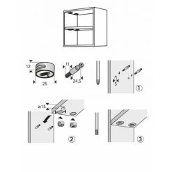 HETTICH Lot De 8 Ferrures 89347 HETTICH 5 HETTICH Lot De 8 Ferrures 89347 HETTICH -HETTICH Soldes 35176304 2