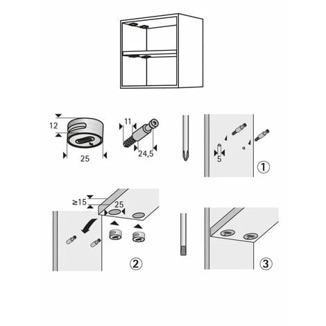 HETTICH Lot De 8 Ferrures 89347 HETTICH 4 HETTICH Lot De 8 Ferrures 89347 HETTICH – Image 2