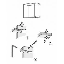 HETTICH Lot De 8 Gonds à Enfoncer Acier Brut HETTICH, L.14 Mm -HETTICH Soldes 35176313 2