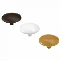 HETTICH Lot De 48 Cache-vis Plastique Brut HETTICH