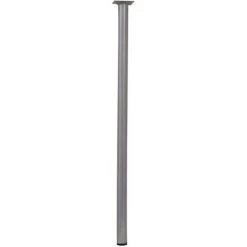 HETTICH Pied De Table Basse Cylindrique Fixe Acier Mat Gris, 70 Cm