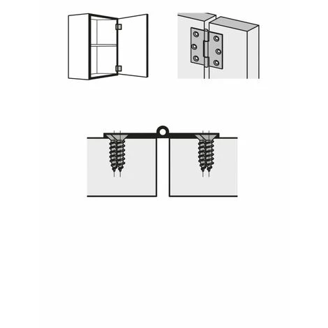 HETTICH Lot De 2 Paumelles Acier Pour Meuble HETTICH, L.50 X L.40 Mm 4 HETTICH Lot De 2 Paumelles Acier Pour Meuble HETTICH, L.50 X L.40 Mm – Image 2