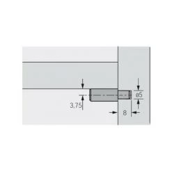 HETTICH Taquet Support 5mm Chromé (Par 100) -HETTICH Soldes 4920491 3