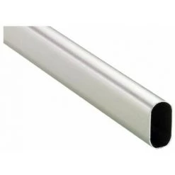 Tube Ovale Acier Chromé Brillant - Hettich
