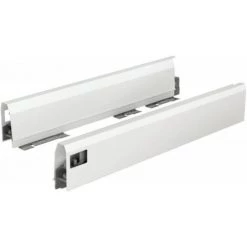HETTICH Kit Tiroir ArciTech Longueur 350 Mm Hauteur 94 Mm Coloris Blanc Livré Avec Profils Attachesfaçade Et Caches - Blanc