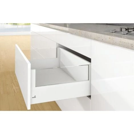 HETTICH Kit Complet Tiroir ArciTech à Casseroles Avec DesignSide Profil H126 Mm Paroi Arrière H250 Mm Blanc Longueur 550 Mm - Blanc 3 HETTICH Kit Complet Tiroir ArciTech à Casseroles Avec DesignSide Profil H126 Mm Paroi Arrière H250 Mm Blanc Longueur 550 Mm - Blanc