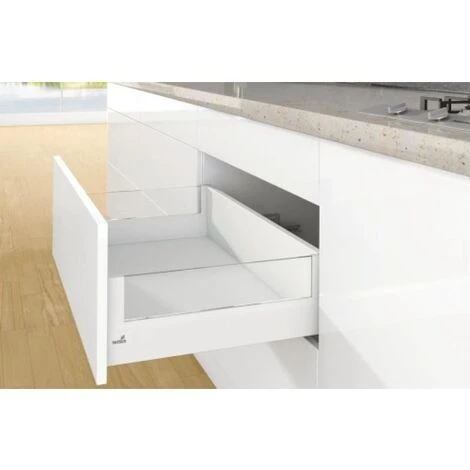 HETTICH Kit Complet Tiroir ArciTech à Casseroles Avec DesignSide Profil H94 Mm Paroi Arrière H186 Mm Blanc Longueur 500 Mm - Blanc 3 HETTICH Kit Complet Tiroir ArciTech à Casseroles Avec DesignSide Profil H94 Mm Paroi Arrière H186 Mm Blanc Longueur 500 Mm - Blanc