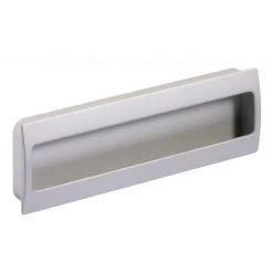 HETTICH Poignée Cuvette Rectangle Zinc Finition Alu 116 X 54 Mm Entraxe 96 Mm Misnia - Aluminium -HETTICH Soldes 57029993 3