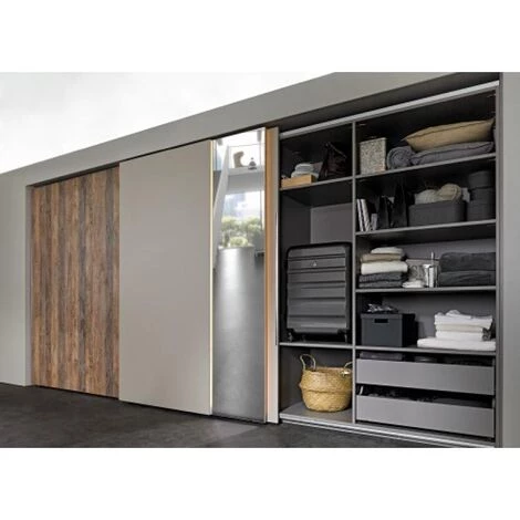 HETTICH Kit De Garniture De Coulissage Et Guidage TopLine XL STB 19 33 Mm épaisseur Porte 22 à 30 Mm 80 Kg Pour 3 Portes 4 HETTICH Kit De Garniture De Coulissage Et Guidage TopLine XL STB 19 33 Mm épaisseur Porte 22 à 30 Mm 80 Kg Pour 3 Portes – Image 2