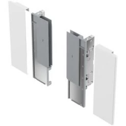 HETTICH Kit De Raccord Façade à Langlaise En Verre Ou Matériaux De 10 Mm Pour Profil Inlay 251 H187 Argent - Argent -HETTICH Soldes 57032550 3