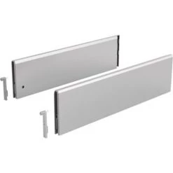 HETTICH Kit Topside Gauche Droit Pour Tiroir à Casseroles Pour Paroi Arrière 218 Mm Longueur 450 Mm Coloris Argent - Argent