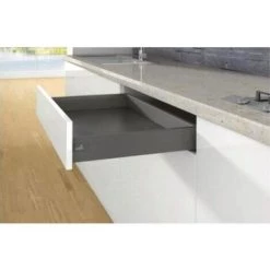 HETTICH Kit Complet Tiroir ArciTech Hauteur De Profil 94 Mm Hauteur Paroi Arrière 94 Mm Coloris Anthracite Longueur 450 Mm - Anthracite
