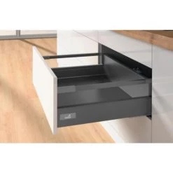 HETTICH Tiroir IA Rose Avec Tringle Hauteur 144 Mm Push To Open Longueur 300 Mm Anthracite - Anthracite