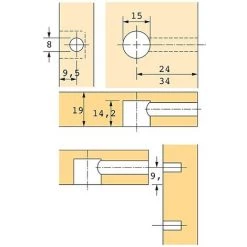 HETTICH Gabarit De Perçage Goujon -HETTICH Soldes 57034501 4
