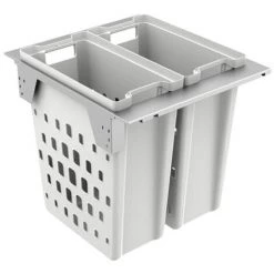HETTICH Cadre Et Paniers à Linge Arcitech Laundry Pour Largeur Ext 600 Mm Profondeur 500 Mm 2 Paniers De 40 L