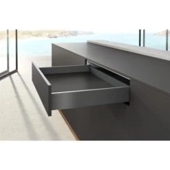 HETTICH Kits Profils Côtés AvanTech YOU Tiroir Simple Hauteur 77 Mm Sousfour Longueur 550 Mm Anthracite - Anthracite