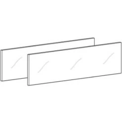 HETTICH Rehausse En Verre Pour Casseroliers à Profil Inlay épaisseur 10 Mm Longueur 600 Mm