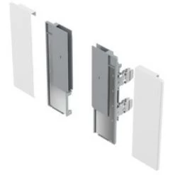 HETTICH Kit De Raccord Façade à Langlaise En Verre Ou Matériaux De 10 Mm Pour Profil Casserolier H187 Blanc - Blanc -HETTICH Soldes 57039362 3