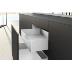 HETTICH Kit De Raccord Façade à Langlaise En Verre Ou Matériaux De 10 Mm Pour Profil Casserolier H187 Blanc - Blanc -HETTICH Soldes 57039362 4