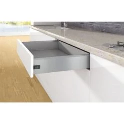 HETTICH Kit Complet Tiroir ArciTech Hauteur De Profil 126 Mm Hauteur Paroi Arrière 126 Mm Coloris Argenté Longueur 400 Mm - Argent