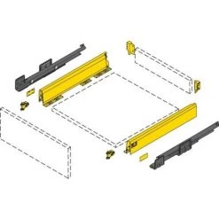 HETTICH Kit Complet Tiroir ArciTech Hauteur De Profil 126 Mm Hauteur Paroi Arrière 126 Mm Coloris Blanc Longueur 450 Mm - Blanc -HETTICH Soldes 57040103 2
