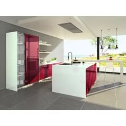 HETTICH Poignée Profil Aluminium Argenté Longueur 2500 Mm Pour épaisseur De Porte 18 19 Mm TopLine M - Argent Anodisé