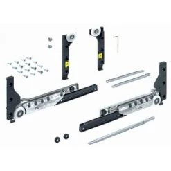 HETTICH Set De Ferrures De Coulissage Et Guidage Avec Amortissement De La Fermeture Et De Louverture SlideLine M