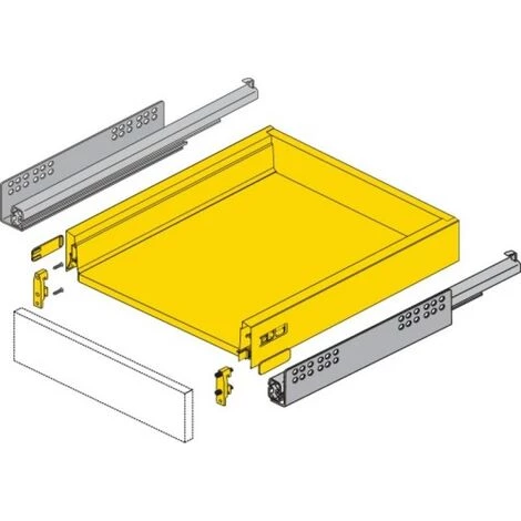 HETTICH Tiroir IA Complet Casserolier Hauteur 144 Longueur 470 X 500 Argent - Argent 4 HETTICH Tiroir IA Complet Casserolier Hauteur 144 Longueur 470 X 500 Argent - Argent – Image 2