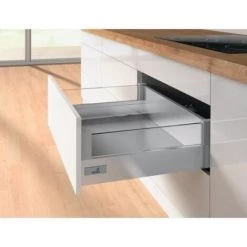 HETTICH Tiroir IA Casserolier Avec Designside Complet Hauteur 144 Silent System 50 Kg Longueur 420mm X Largeur 550 - Argent