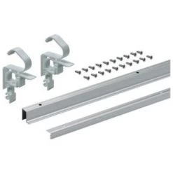 HETTICH Kit De Profils Coulissage Et Guidage Pour Ferrures Wing Line L Longueur 1200 Mm Finition Noir - Noir