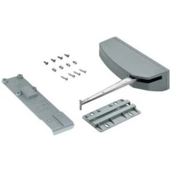 HETTICH Kit Boitier Pull To Move Silent Pour Ferrure Wing Line L Et S Force Moyen Finition Noir Ferrage à Gauche - Noir