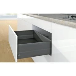 HETTICH Kit Tiroir 94 Avec TopSide Hauteur 186 Mm Anthracite Longueur 500 Mm ArciTech Code Jaune - Anthracite