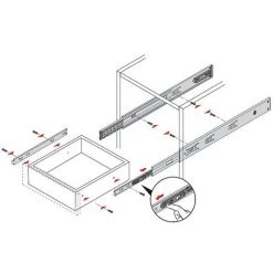 HETTICH Coulisse KA 4532 Silent System -HETTICH Soldes 58123429 3