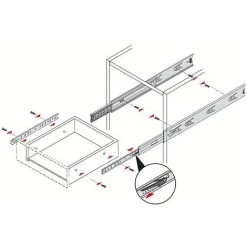HETTICH Coulisse KA 4932 -HETTICH Soldes 58123430 3