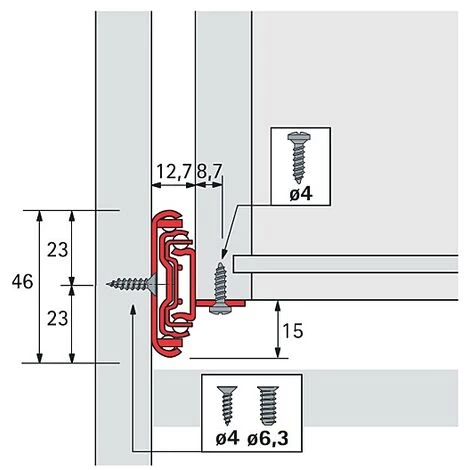 HETTICH Coulisse KA 4532 AM Silent System 7 HETTICH Coulisse KA 4532 AM Silent System – Image 5