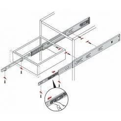 HETTICH Coulisse KA 4532 AM Silent System -HETTICH Soldes 58127765 3